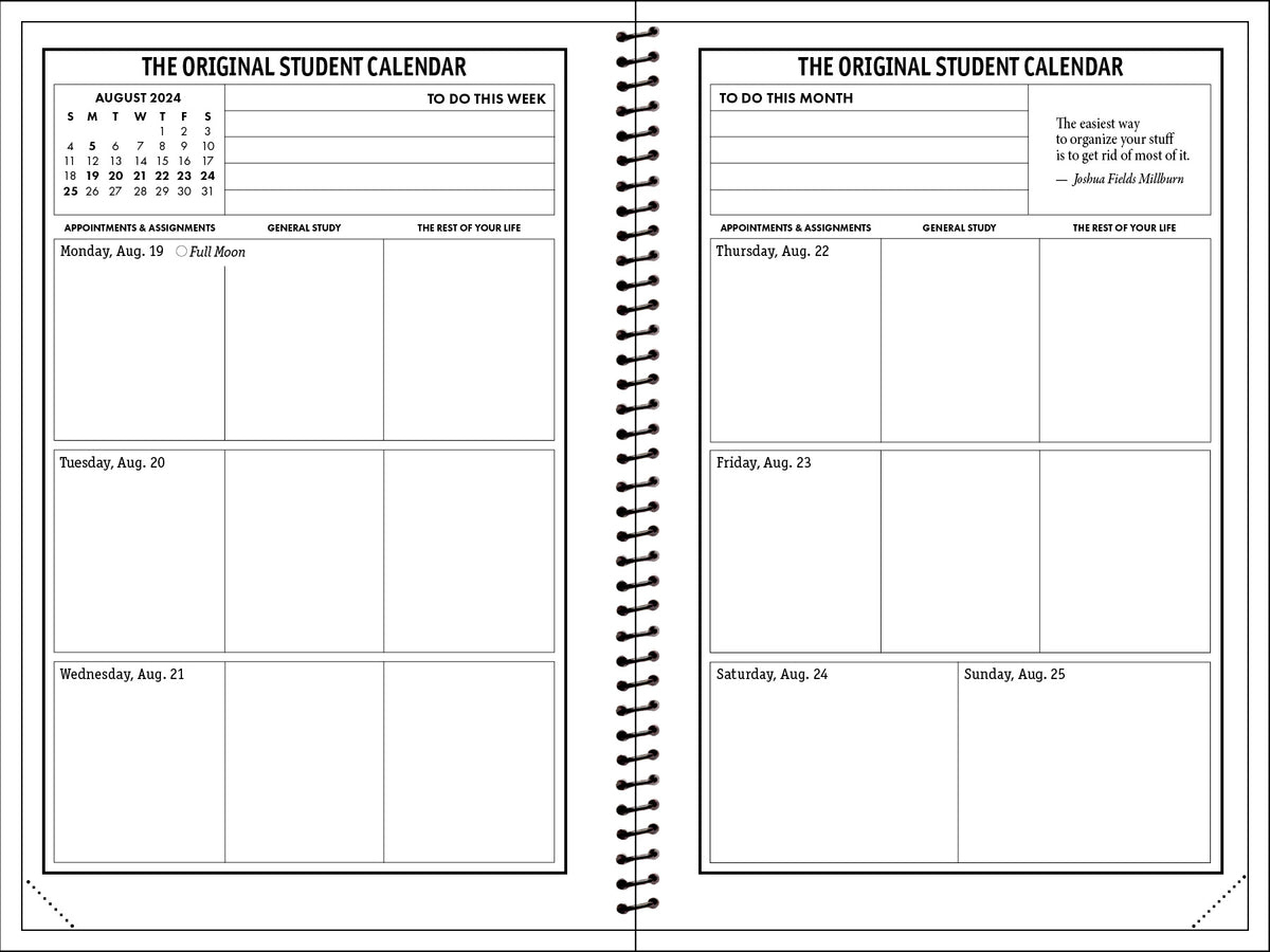 Now 5 2025/24 Original Student Calendar Polestar Calendars