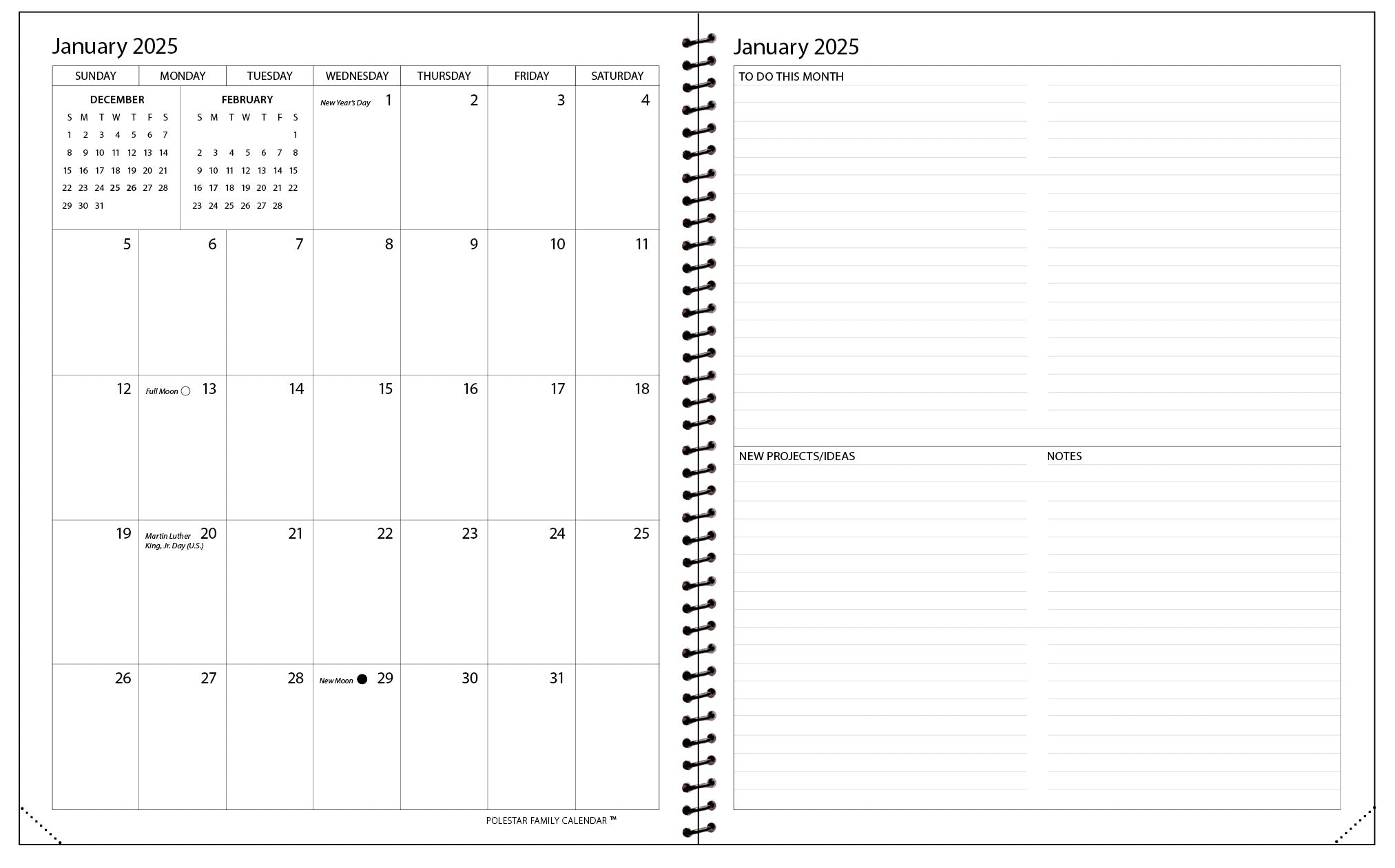 2025 Polestar Family Calendar Polestar Calendars